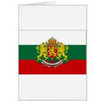 Presidente Bandeira de Bulgária Cartão