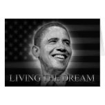 Presidente Barack Obama - vivendo o sonho Cartão