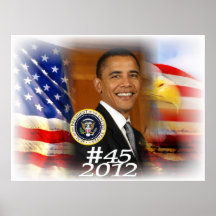 Presidente Obama 2012 #45 Impressão