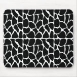 Preto & branco do teste padrão do girafa mousepad