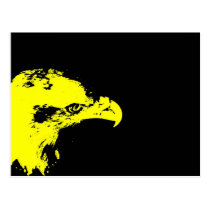 preto gráfico amarelo do direito do revestimento d cartées postais