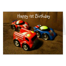 Primeiro aniversario - CUMPRIMENTO do CARRO de COM Cartão