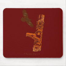Primeiro Haida Eagle das nações & Totem pólo Mouse Mouse Pads