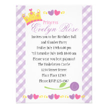 Princesa Bola Convites Personalizados