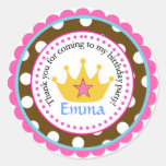 Princesa Coroa Rotulagem Adesivos