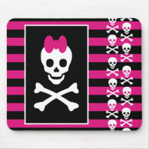 Princesa do crânio mouse pads