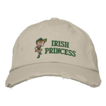 Princesa irlandesa Embroidered Chapéu Bones Bordados