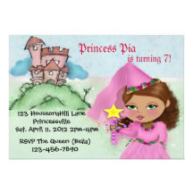 Princesa Partido Convites Personalizados