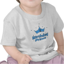 Príncipe do primeiro aniversario camiseta