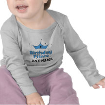 Príncipe do primeiro aniversario camiseta