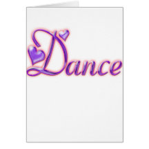 Produtos da dança cartões