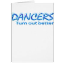 Produtos da dança cartoes