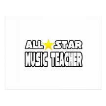 Professor de música de All Star Cartao Postal
