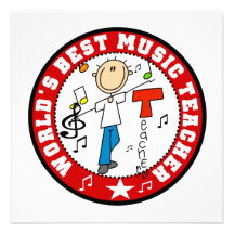 Professor de música do mundo o melhor convites personalizados