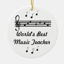 Professor de música do mundo o melhor ornamentos