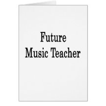 Professor de música futuro cartões