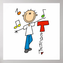 Professor de música impressão