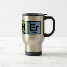 Professor feito dos elementos caneca