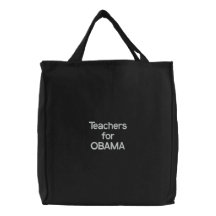 Professores para OBAMA Bolsas Bordadas