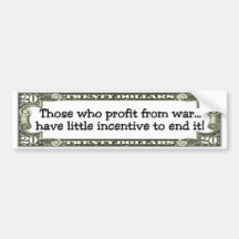 profiteers da guerra adesivo