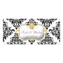 Programa bonito do casamento tema damasco de 311 C Planfetos Informativos Coloridos
