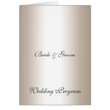 Programa do casamento de prata cartão