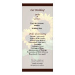Programa do casamento do amor do girassol planfetos informativos coloridos