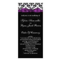 programa roxo do casamento da beira do damasco modelo de panfleto informativo
