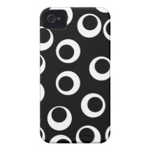 Projeto retro preto e branco na moda iPhone 4 capa