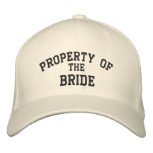 Propriedade da noiva bone bordado