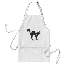 Prowl do gato preto aventais