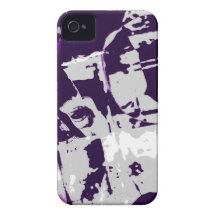 Purple abstrato capas de iPhone 4 Case-Mate