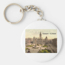 Quadrado de Scotland Glasgow George (St.K.) Chaveiro