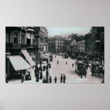Quadrado do castelo, Belfast, c.1902 Impressão