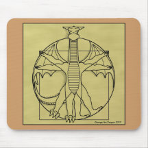 quadrado vitruvian do dragão 158, George o dragão… Mouse Pads