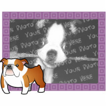 Quadro da foto do buldogue dos desenhos animados fotoescultura