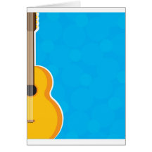 Quadro da guitarra cartao