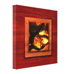 Quadro de madeira fino da foto das canvas da ilusã impressão de canvas esticadas