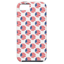 Quarto da bandeira americana dos EUA de julho patr iPhone 5 Capa