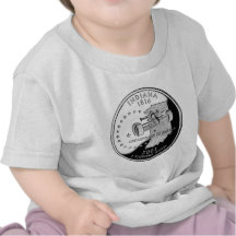 Quarto do estado de Indiana Tshirt