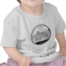 Quarto do estado de Iowa Camisetas