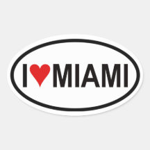 QUATRO I [coração] Miami Adesivo