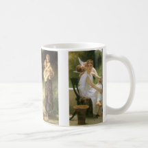 Quatro pinturas diferentes de Bouguereau Caneca