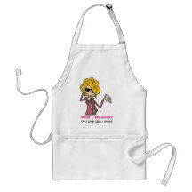 Que. Mim cozinheiro? Avental