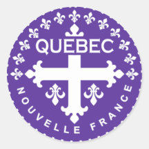 Québec Adesivo Redondo