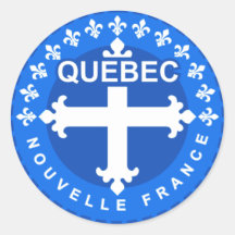 Quebeque Adesivo Redondo