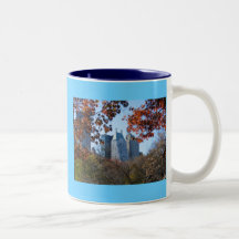 QUEDA na caneca da Nova Iorque do CENTRAL PARK