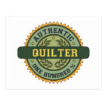 Quilter autêntico cartao postal