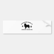 Raça americana do cão eskimo adesivo
