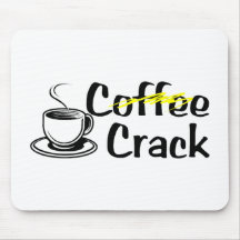 Rachadura do café mousepads